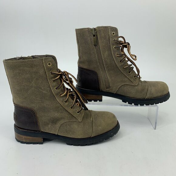 UGG Kilmer II Boots Womens Size 6 Medial Zipper Water Resistant Sherpa Lining - Picture 3 of 12